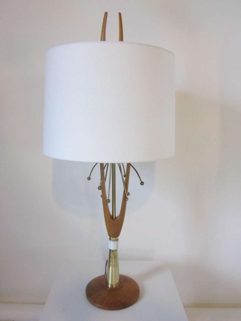 Sculptural Atomic Table Lamp