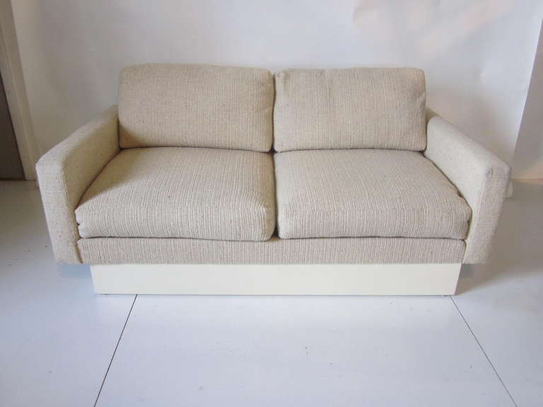 Milo Baughman Styled Loveseat