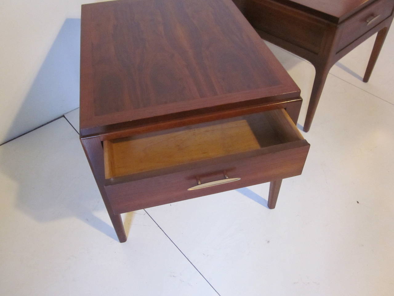 American Mid-Century Walnut Nightstands or End Tables
