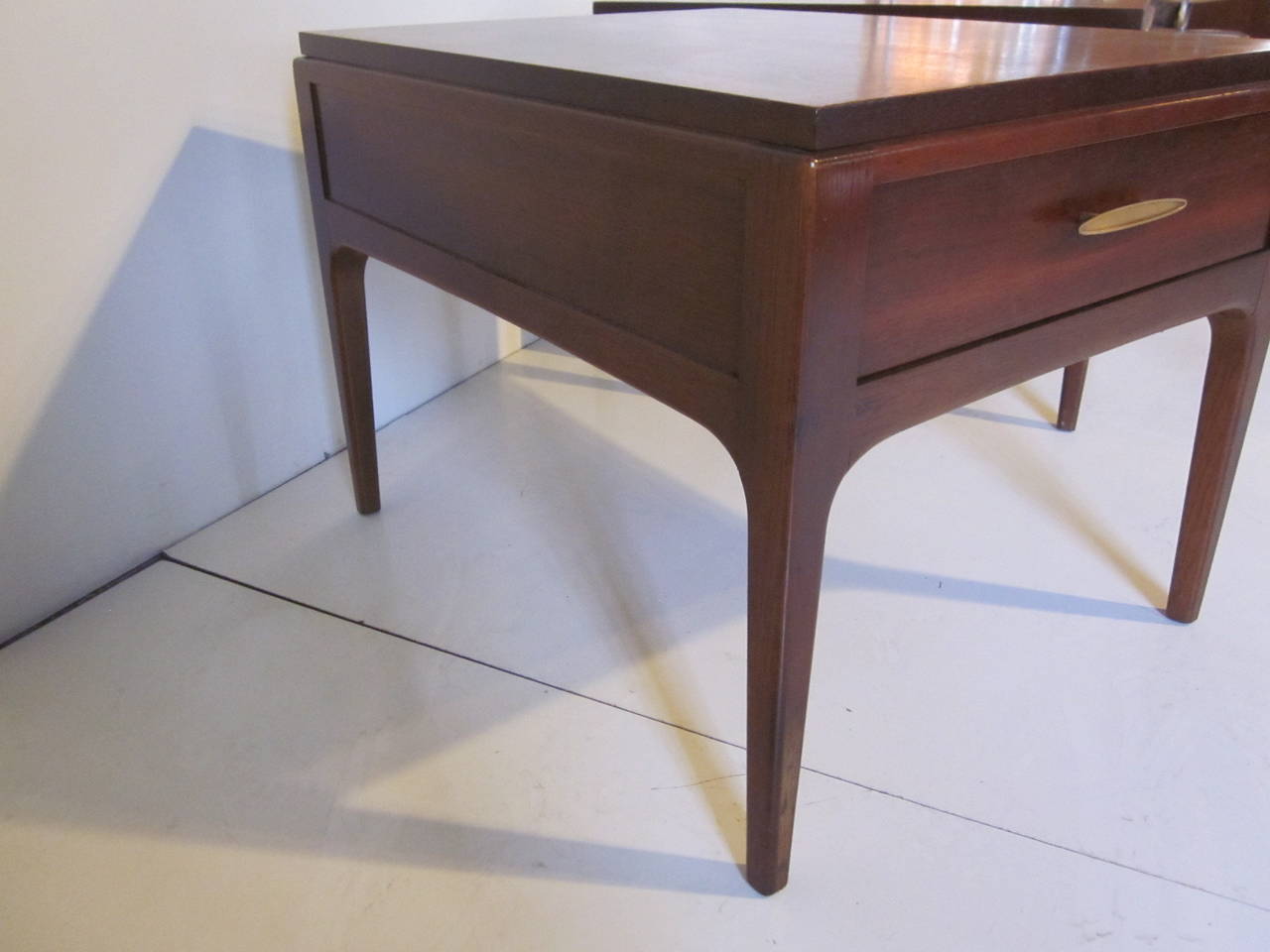 Mid-Century Modern Mid-Century Walnut Nightstands or End Tables