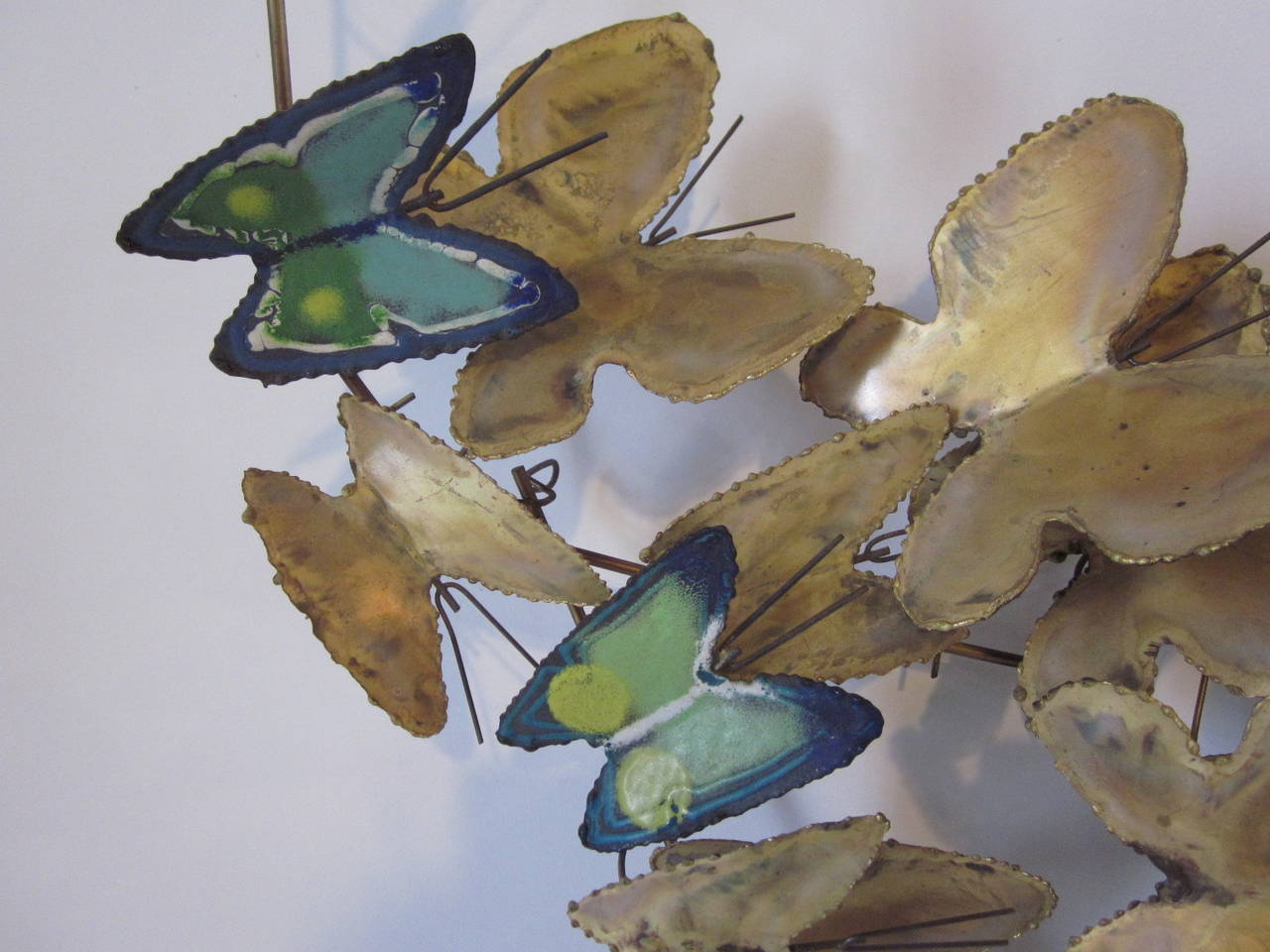 Mid-Century Modern Curtis Jere Butterfly Wall Sculpture