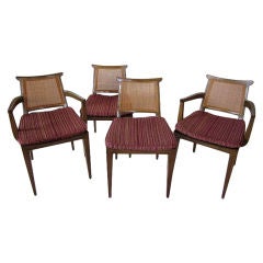 Dunbar Cane/ Mahogany Dining Chairs