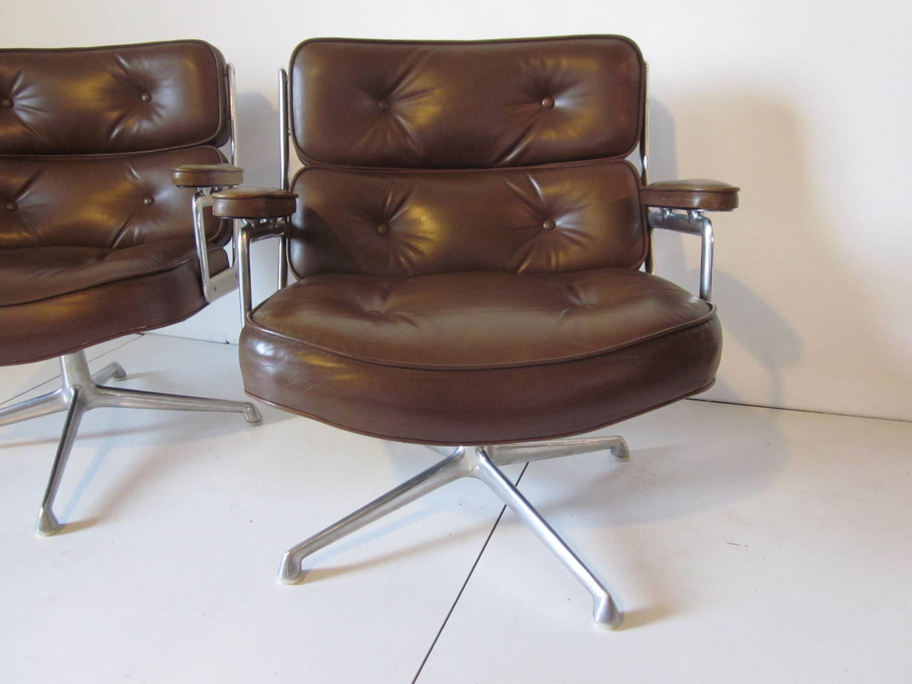 Mid-Century Modern Eames Time Life Chairs for Herman Miller