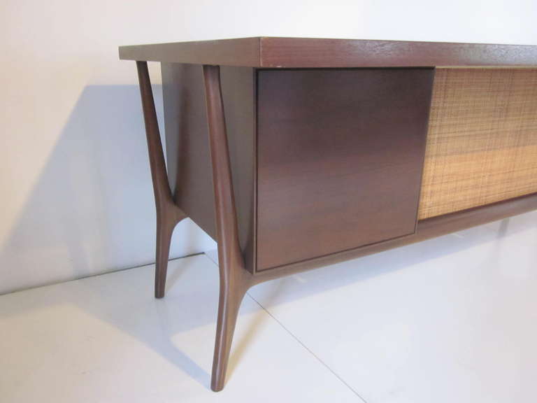 American Midcentury Walnut Desk