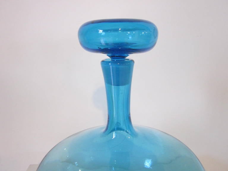 Mid-Century Modern Blenko Stoppered Bottle
