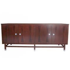 Rosewood And Walnut Credenza