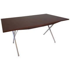 Special George Nelson X-Based Walnut Dining Table