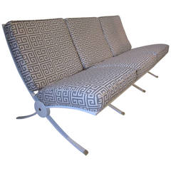 Vintage Barcelona Styled Sofa in Sunbrella Fabric