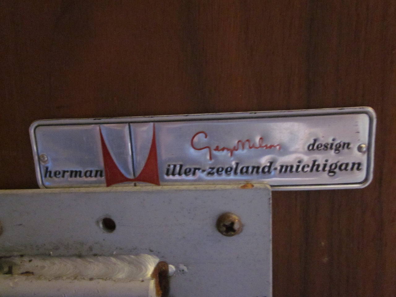 Special George Nelson X-Based Walnut Dining Table 1