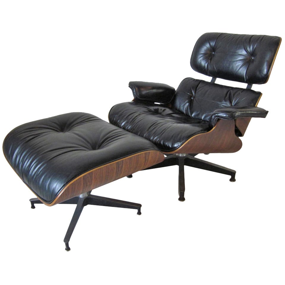 Eames Rosewood 670 Loung Chair w/ Ottoman