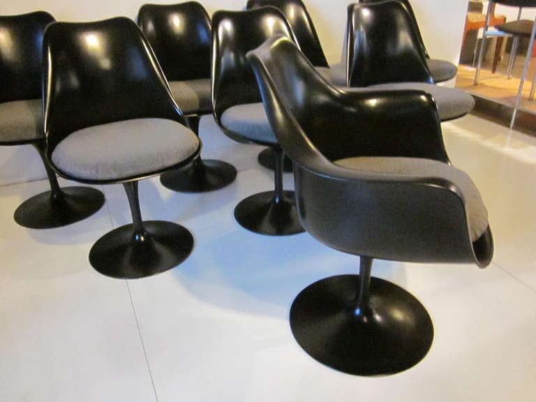 8 Saarinen Dining Chairs In Excellent Condition In Cincinnati, OH
