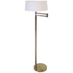 Vintage Nessen Brass Floor Lamp