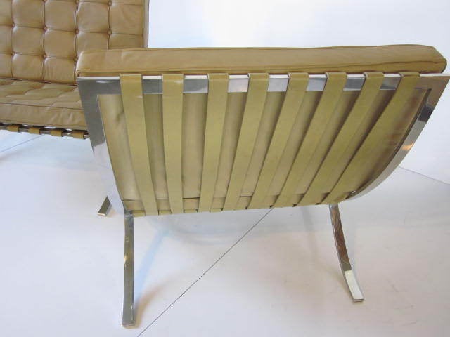 Mid-20th Century Knoll Barcelona Chairs