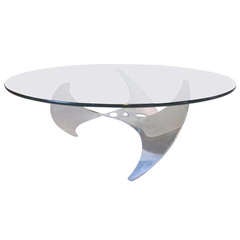 Aluminum Hesterberg Propeller Coffee Table