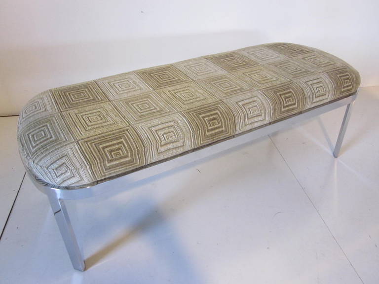 DIA Chrome Bench in the Style Milo Baughman