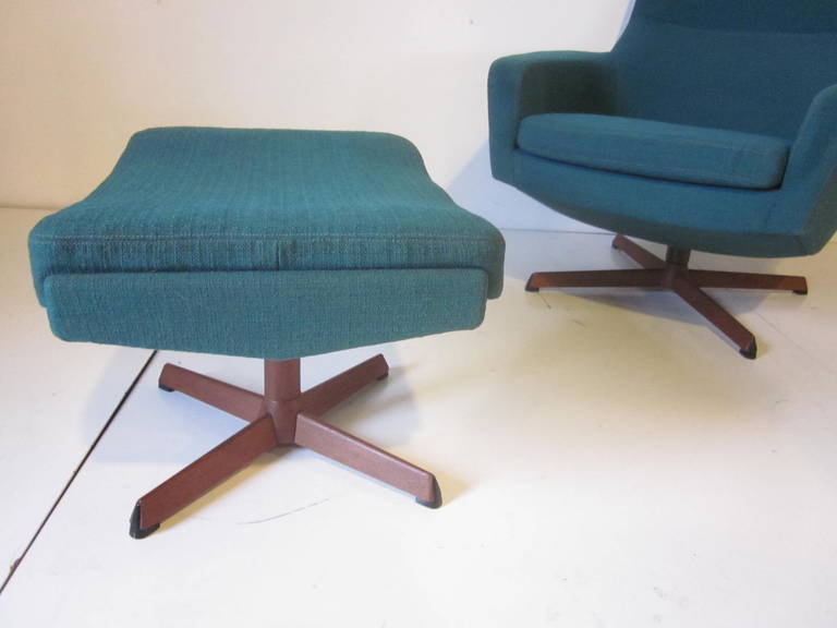 Povl Dinesen Danish Lounge Chair Set 3