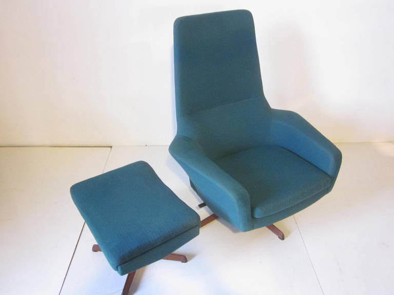 Povl Dinesen Danish Lounge Chair Set 2