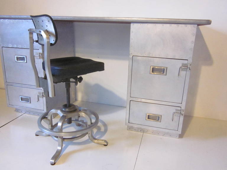 Industrial Desk or Workbench with Stool 2