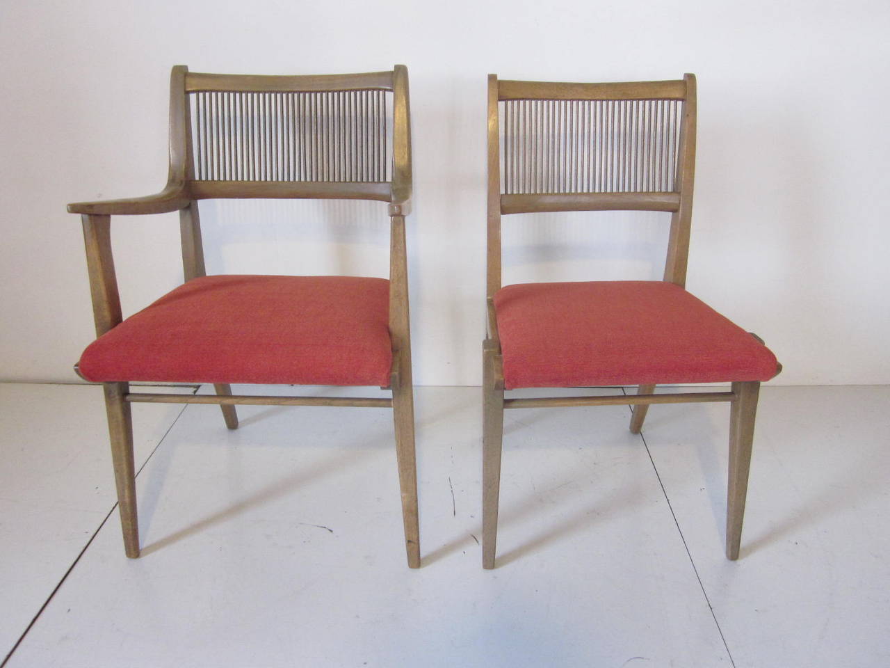 American Drexel Dining Chairs Designed by John Van Koert