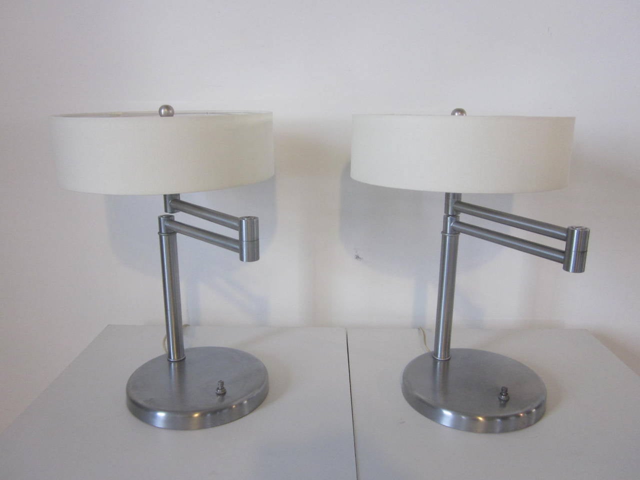 American Nessen Swing Arm Table Lamps