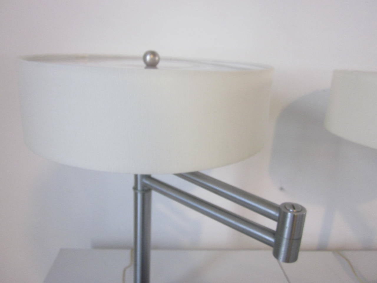 20th Century Nessen Swing Arm Table Lamps
