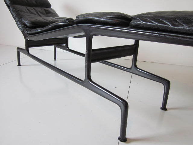 Leather Eames Chaise Lounge