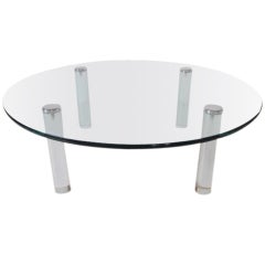 Pace Glass/ Lucite Coffee Table