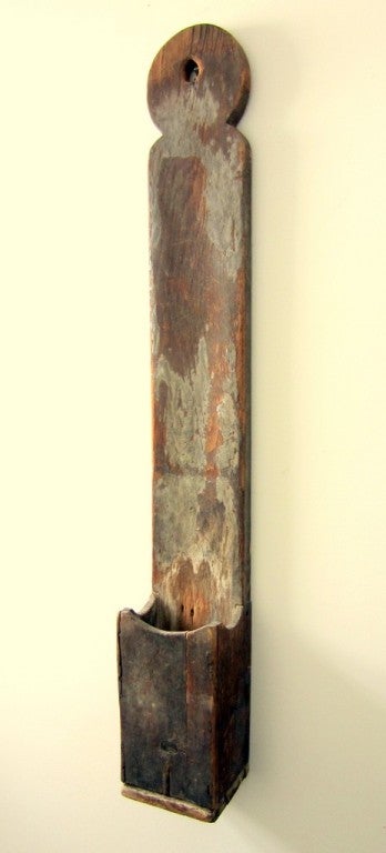 Rare Tall Lollipop Top Hanging Scrub Box With Original Paint