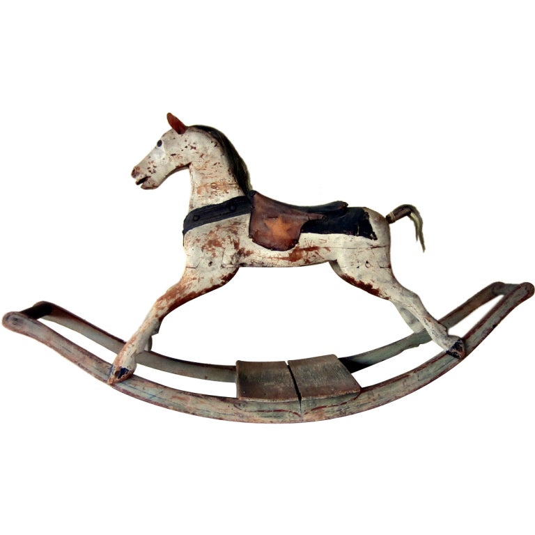 Early American Rocking Horse For Sale
