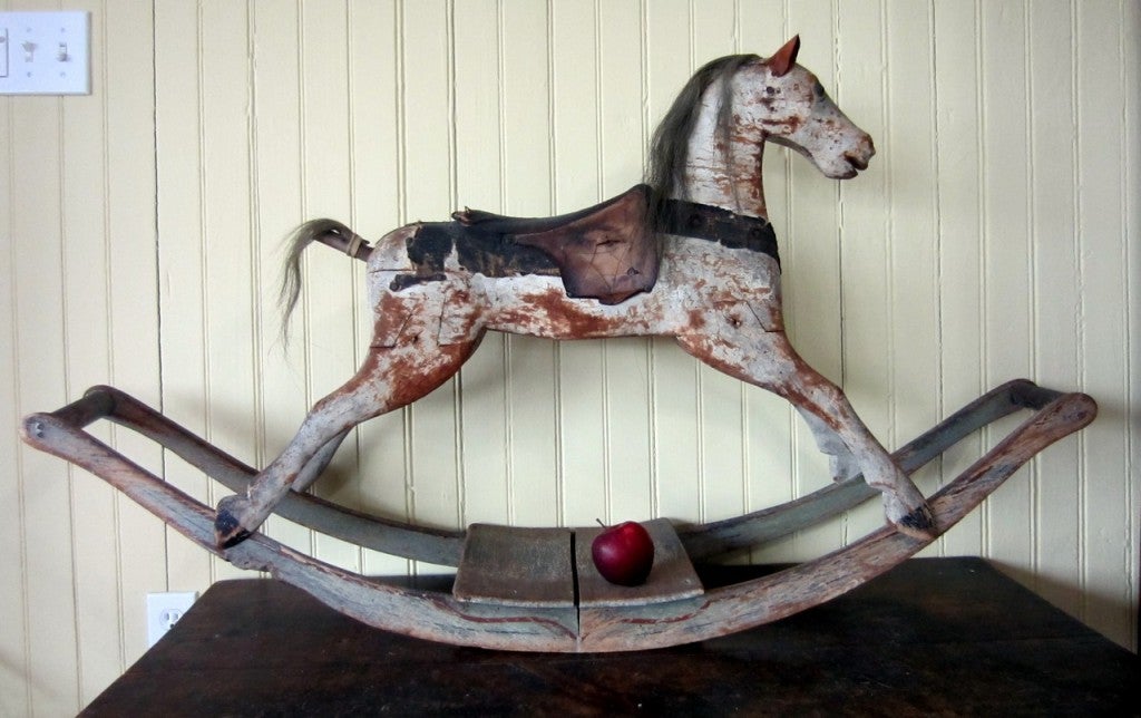 Early American Rocking Horse For Sale 1