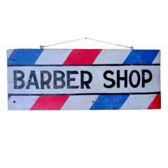 Used Barber Shop Trade Sign