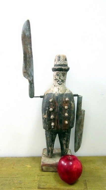 Keystone Cop Double Sided Whirligig
