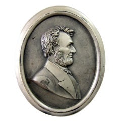 Early Bronze Relief Cast Lincoln  Bust