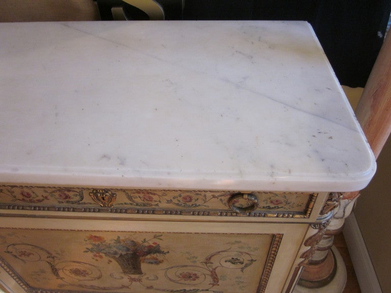Antique French Buffet with Marble Top