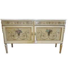 Antique French Buffet with Marble Top