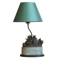 A. Arson Bronze Bird Sculpture Lamp