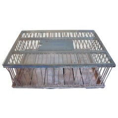 Vintage Poultry Crate Coffee Table