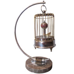 Vintage Art Deco Bird Cage Clock