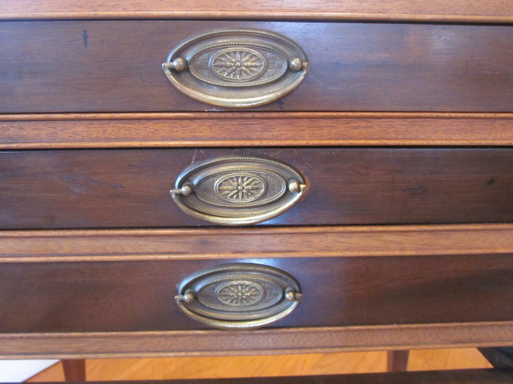 Mahogany Snack Table Butler On Casters 2