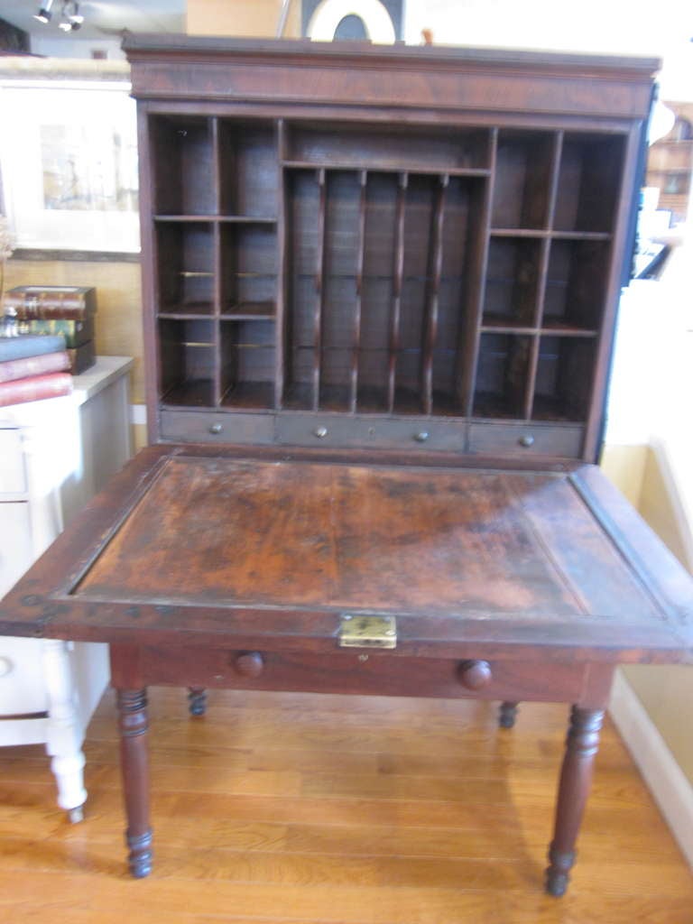 Late 1800s Mahogany Plantation Desk 5