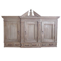Vintage Oak Counter Cabinet