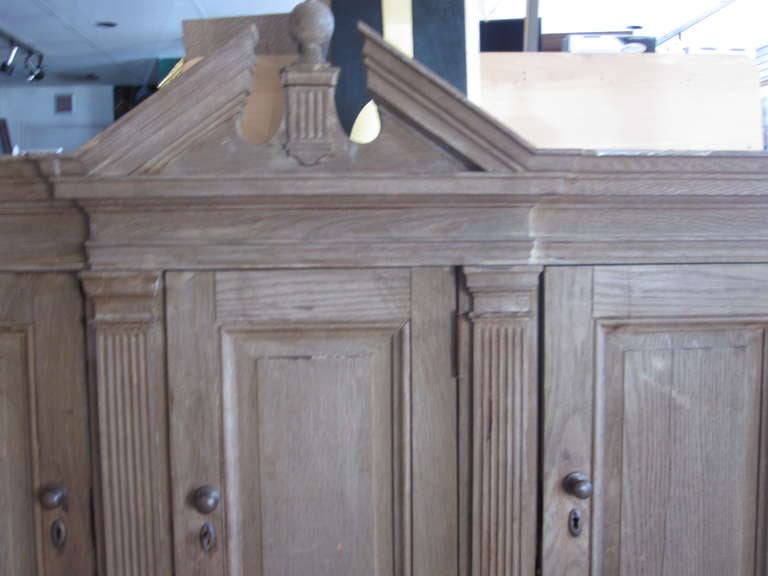 Antique Oak Counter Cabinet