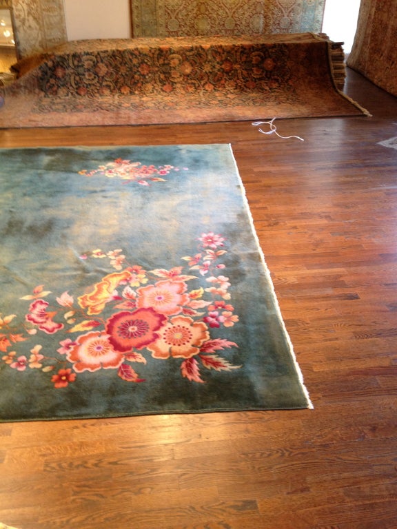 Chinese Art Deco Rug In Good Condition For Sale In Katonah, NY