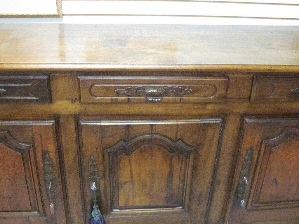 19th c French Elm Buffet