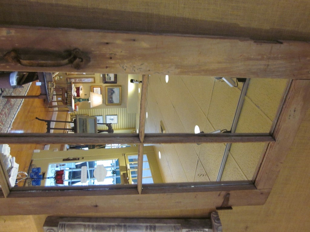 Antique Farmhouse Door with Mirror 2
