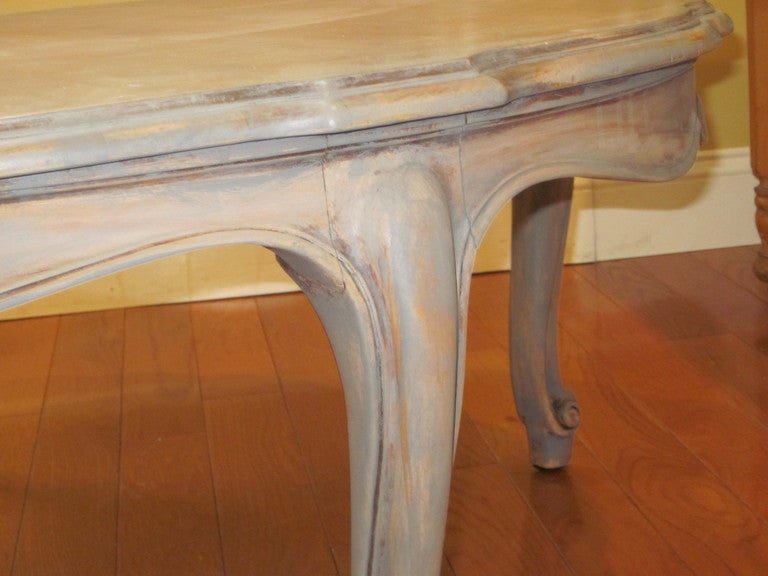 Mid-20th Century Round Distressed Finish Coffee Table