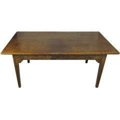 1860s French Fruitwood Farm Table