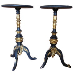 Pair of 19th c Gilded Side Tables