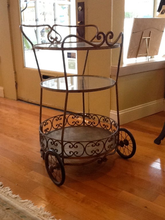 Vintage Rolling Bar / Tea Cart