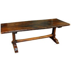 French 19th Century Farm or Trestle Table